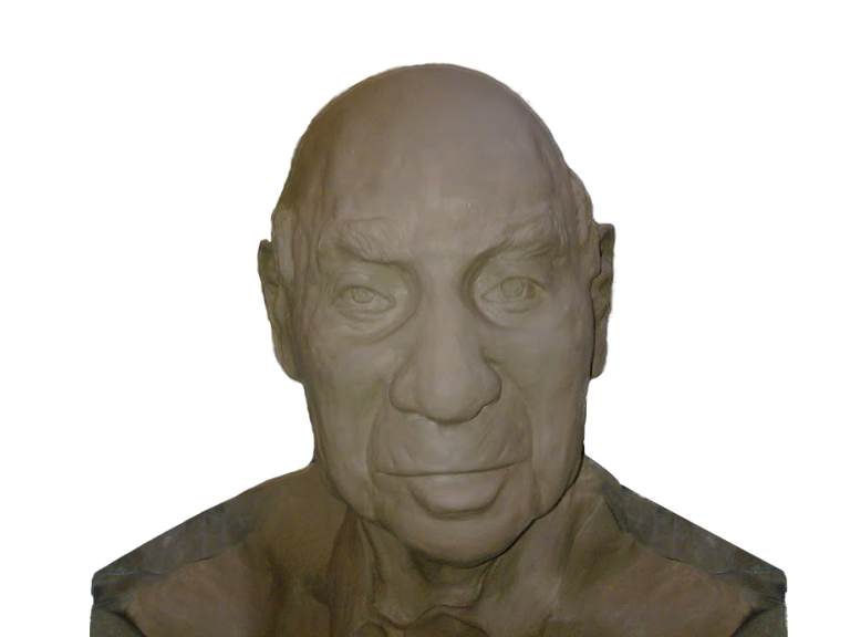 مجسمه گلی پدر (سید حسین مهدوی حسینی)